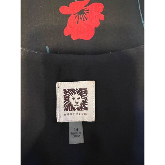 Anne Klein Black and Red Floral Dress - Picture 10 of 11